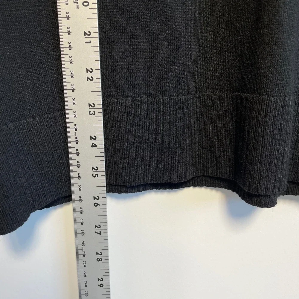 Smartwool‎ Men's Black Striped Crew Neck Sweater Size L Wool Blend Long Sleeve